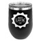 Labor Day Stainless Wine Tumblers - Black - Double Sided - Front