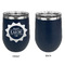 Labor Day Stainless Wine Tumblers - Navy - Single Sided - Approval