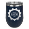 Labor Day Stemless Stainless Steel Wine Tumbler - Navy - Single Sided