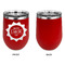 Labor Day Stainless Wine Tumblers - Red - Single Sided - Approval