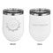 Labor Day Stainless Wine Tumblers - White - Double Sided - Approval