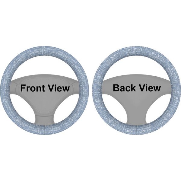 Labor Day Steering Wheel Cover- Front and Back