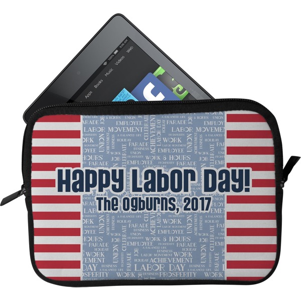 Custom Labor Day Tablet Case / Sleeve - Small (Personalized)