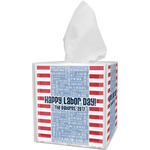Labor Day Tissue Box Cover (Personalized)
