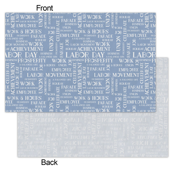 Labor Day Tissue Paper - Heavyweight - Small - Front & Back
