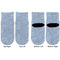 Labor Day Toddler Ankle Socks - Double Pair - Front and Back - Apvl