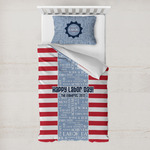 Labor Day Toddler Bedding w/ Name or Text