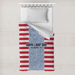 Labor Day Toddler Duvet Cover w/ Name or Text