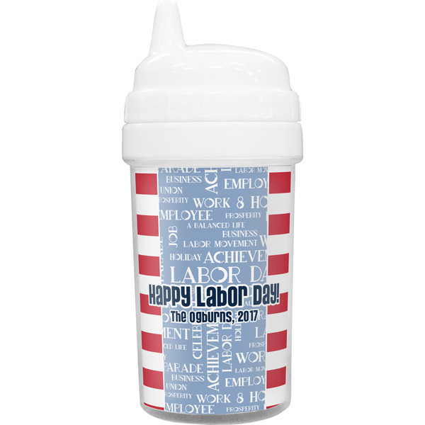 Custom Labor Day Toddler Sippy Cup (Personalized)