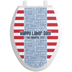 Labor Day Toilet Seat Decal - Elongated (Personalized)