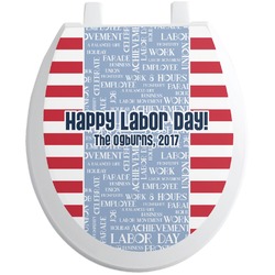 Labor Day Toilet Seat Decal (Personalized)