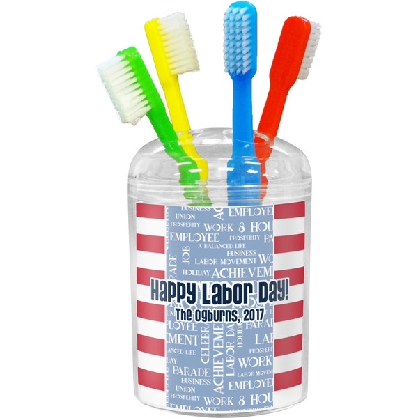 Custom Labor Day Toothbrush Holder (Personalized)