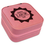 Labor Day Travel Jewelry Boxes - Pink Leather