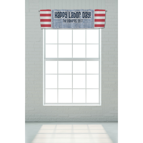 Labor Day Valance - On window