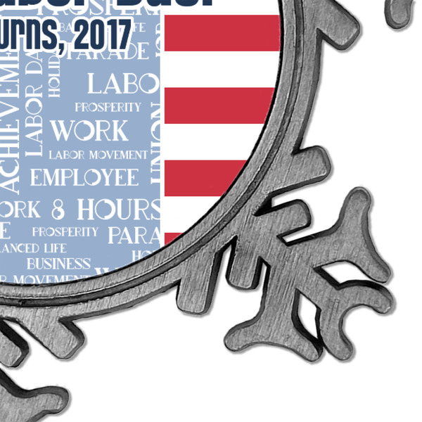 Labor Day Vintage Snowflake - Detail