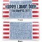 Labor Day Vinyl Check Book Cover - Front and Back
