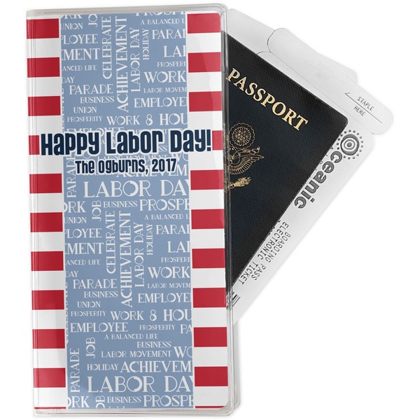 Custom Labor Day Travel Document Holder
