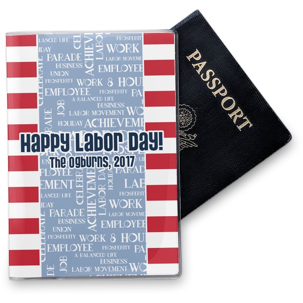 Custom Labor Day Vinyl Passport Holder (Personalized)