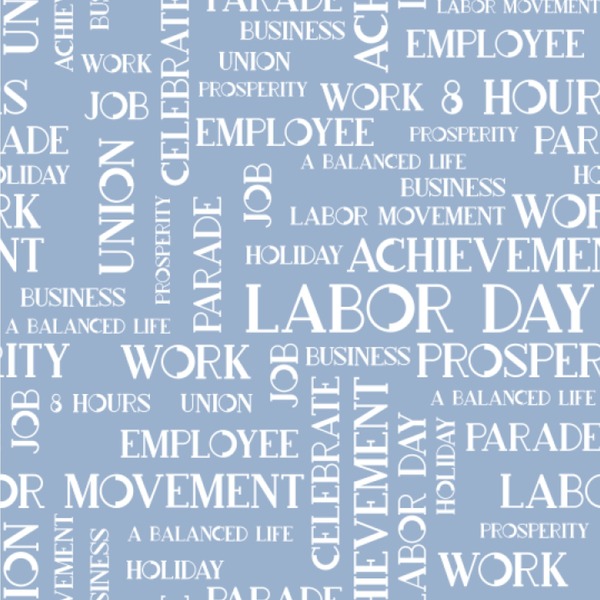 Custom Labor Day Wallpaper & Surface Covering (Peel & Stick 24"x 24" Sample)