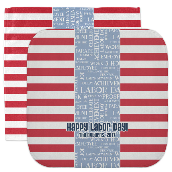 Custom Labor Day Facecloth / Wash Cloth (Personalized)