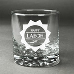 Labor Day Whiskey Glass - Engraved