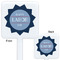 Labor Day White Plastic Stir Stick - Double Sided - Approval