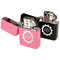 Labor Day Windproof Lighters - Black & Pink - Open