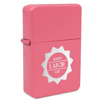 Labor Day Windproof Lighter - Pink - Single Sided