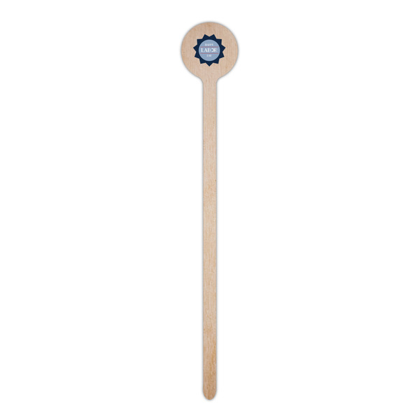 Labor Day Wooden 6" Stir Stick - Round - Single Stick