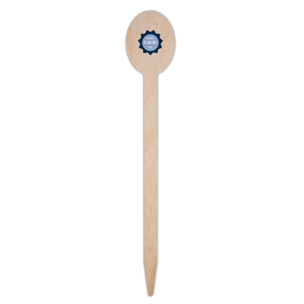 Labor Day Wooden Food Pick - Oval - Single Pick