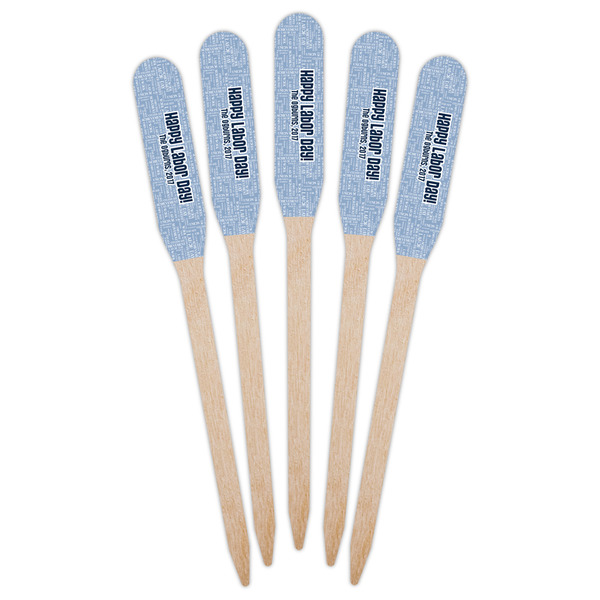 Labor Day Wooden Food Pick - Paddle - Fan View