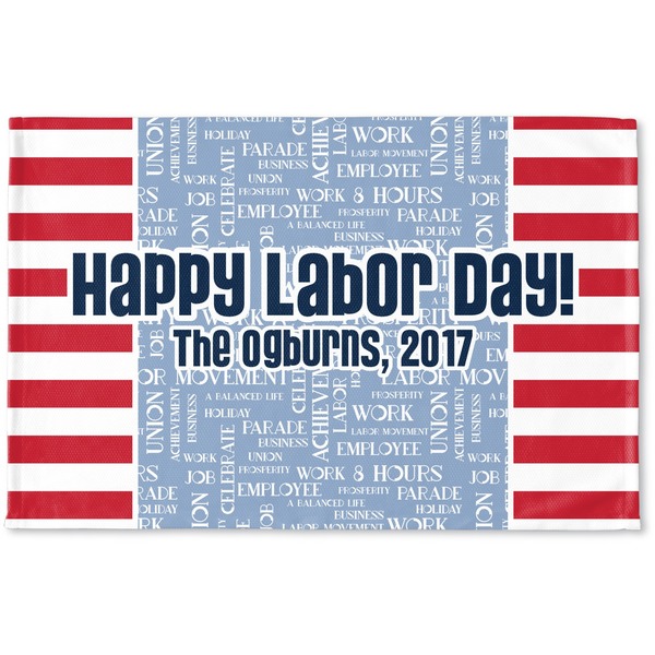 Custom Labor Day Woven Mat (Personalized)