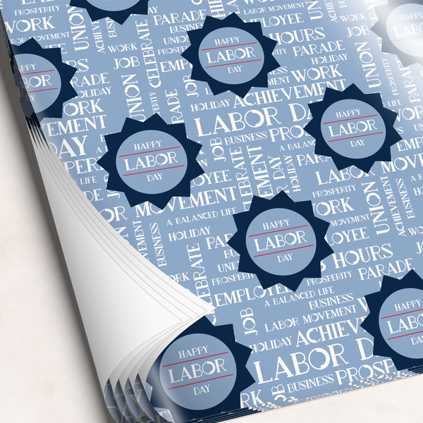 Custom Labor Day Wrapping Paper Sheets