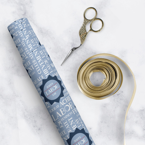 Labor Day Wrapping Paper Roll - Matte - In Context