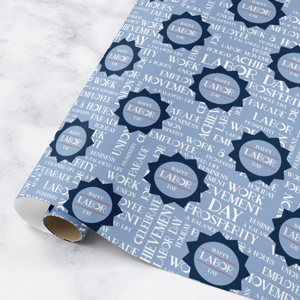 Custom Labor Day Wrapping Paper Roll - Small