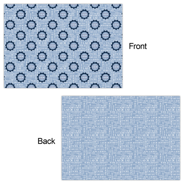 Labor Day Wrapping Paper Sheet - Double Sided - Front & Back