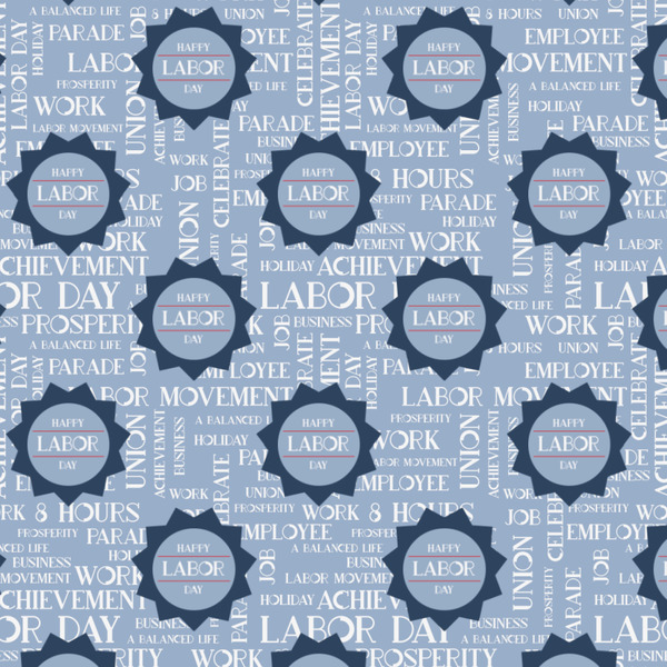 Labor Day Wrapping Paper Square