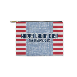 Labor Day Zipper Pouch - Small - 8.5"x6" (Personalized)