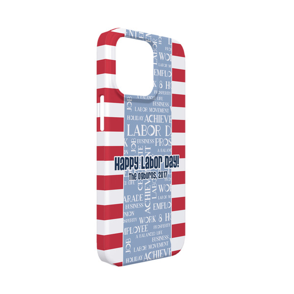 Custom Labor Day iPhone Case - Plastic - iPhone 13 Mini (Personalized)