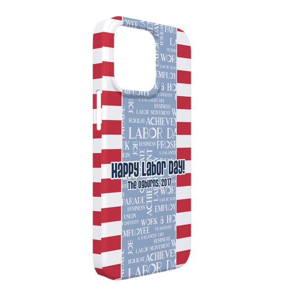 Custom Labor Day iPhone Case - Plastic - iPhone 13 Pro Max (Personalized)