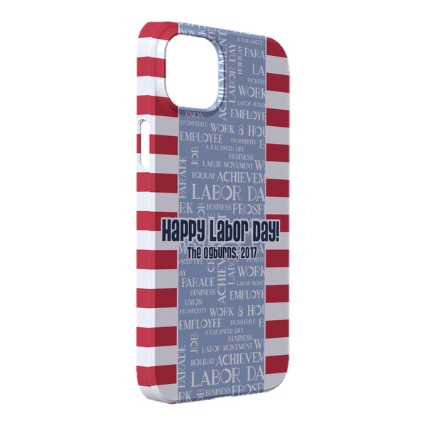 Custom Labor Day iPhone Case - Plastic - iPhone 14 Plus (Personalized)