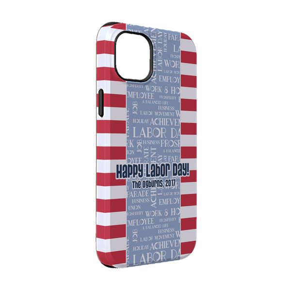 Custom Labor Day iPhone Case - Rubber Lined - iPhone 14 Pro (Personalized)