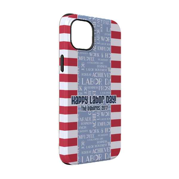 Custom Labor Day iPhone Case - Rubber Lined - iPhone 14 (Personalized)