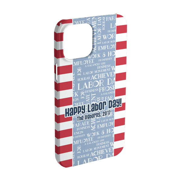 Custom Labor Day iPhone Case - Plastic - iPhone 15 Pro (Personalized)