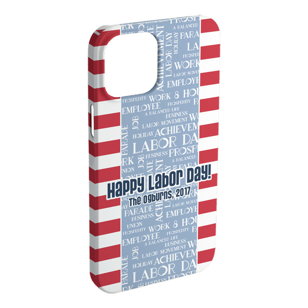 Custom Labor Day iPhone Case - Plastic - iPhone 15 Pro Max (Personalized)