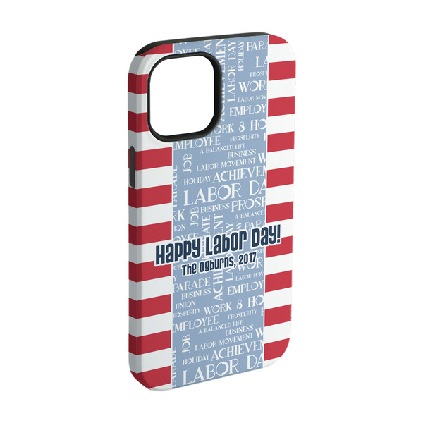 Custom Labor Day iPhone Case - Rubber Lined - iPhone 15 Pro (Personalized)