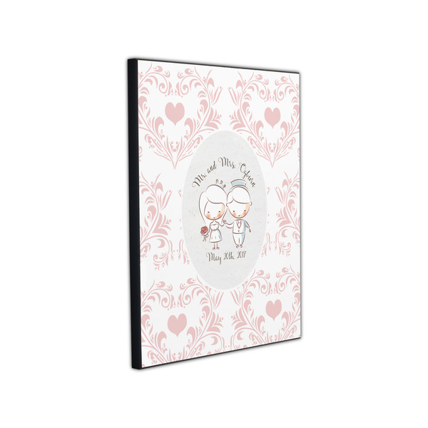 Wedding People 11x14 Wood Print - Angle View