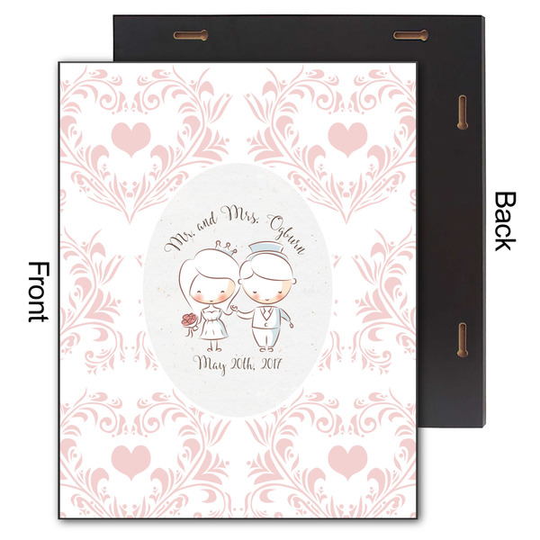 Wedding People 11x14 Wood Print - Front & Back View