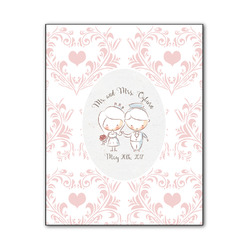 Wedding People Wood Print - 11x14 (Personalized)