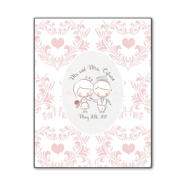 Custom Wedding People Wood Print - 11x14 (Personalized)